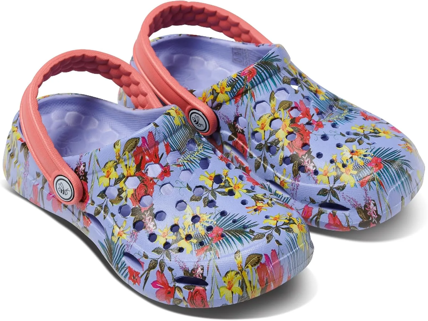 Joybees Kids Active Clog - Clogs for Kids, Rubber Shoe for Girls and Boys, Slip On Foam Sandals, Water Shoes with Strap for Toddlers and Children Size C4-J5