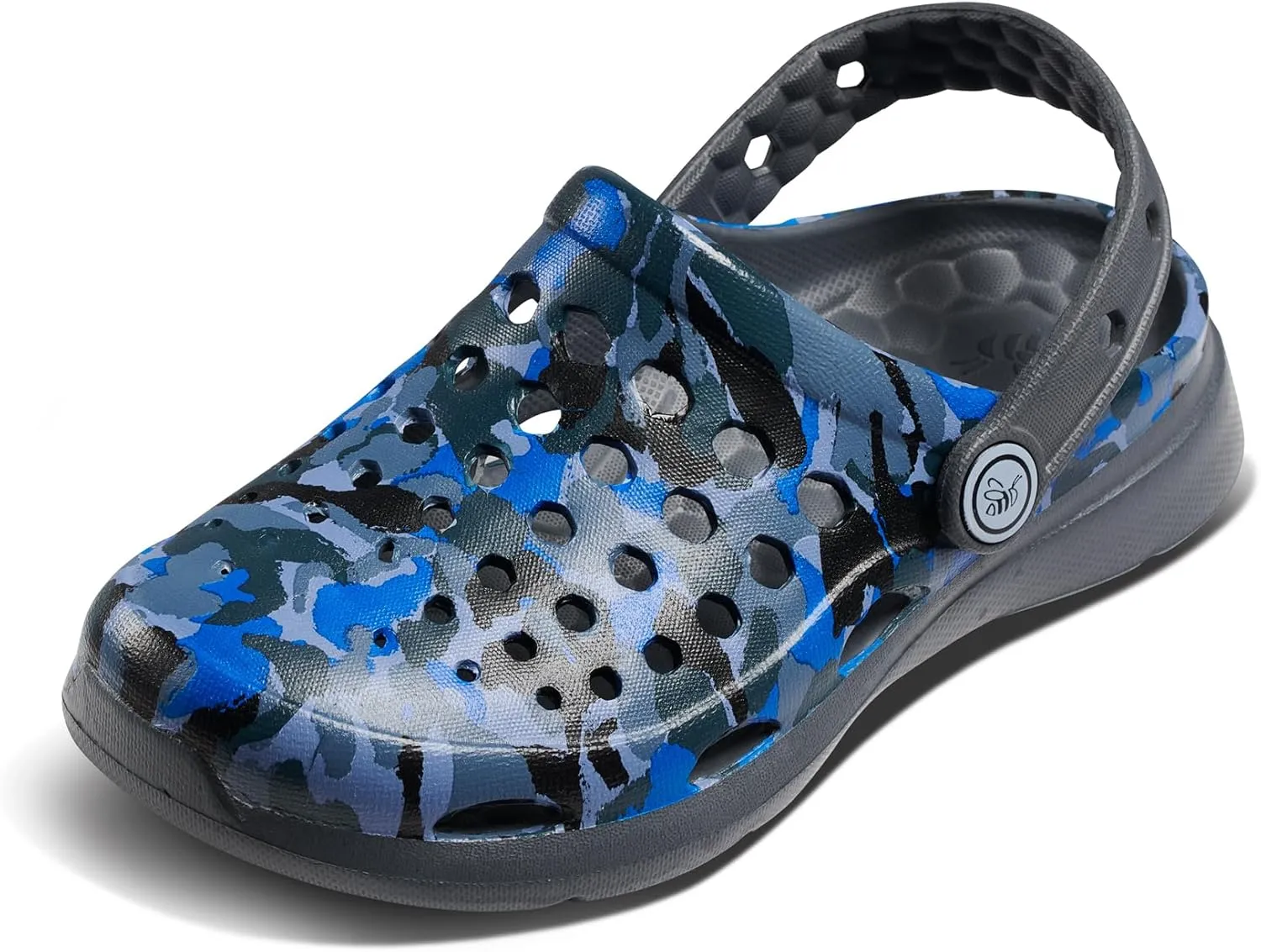 Joybees Kids Active Clog - Clogs for Kids, Rubber Shoe for Girls and Boys, Slip On Foam Sandals, Water Shoes with Strap for Toddlers and Children Size C4-J5