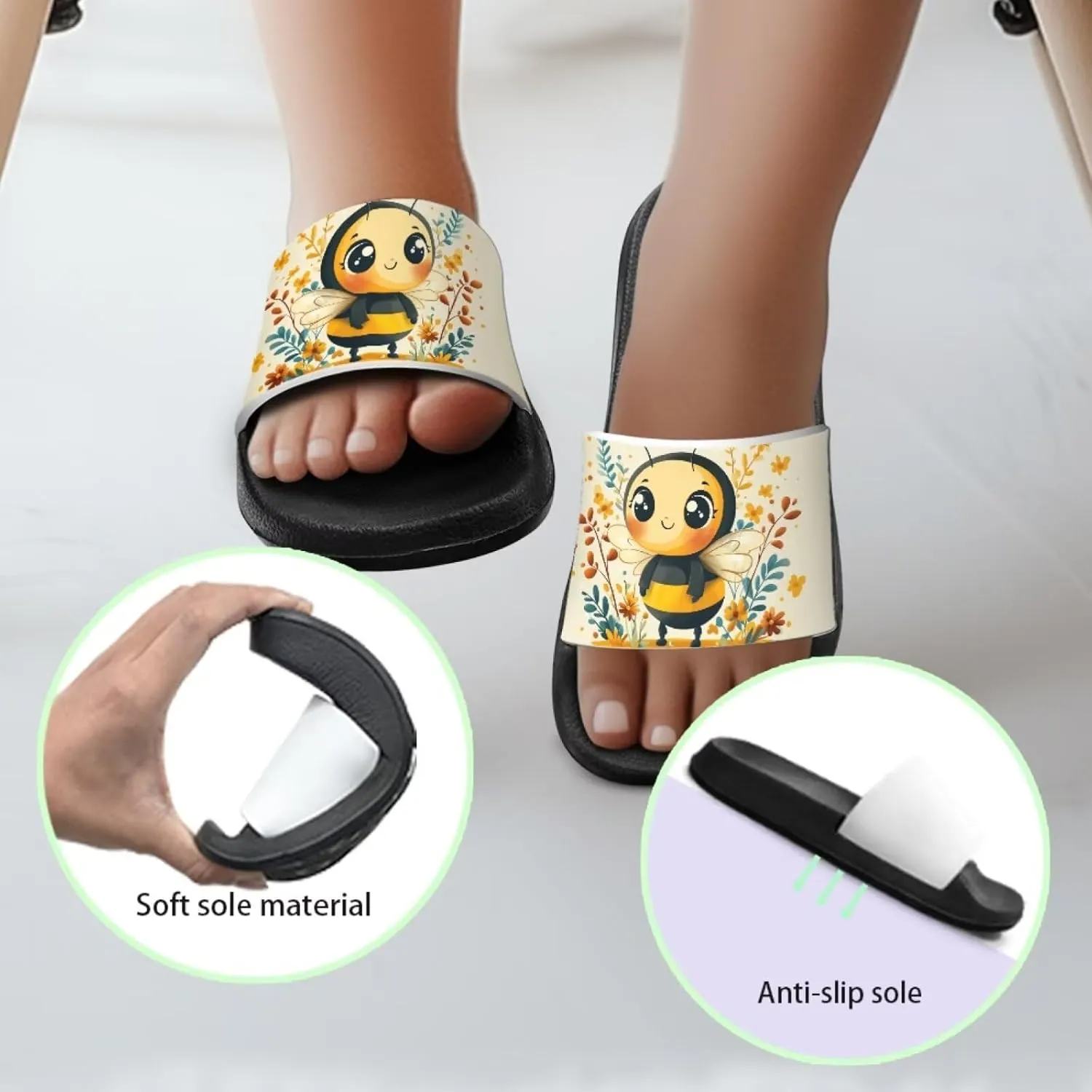 JoyLamoria Animals Design Sandals House Slides Kids Cloud Slippers Cushioned Non Slip Indoor Outdoor Lightweight Open Toe Comfy