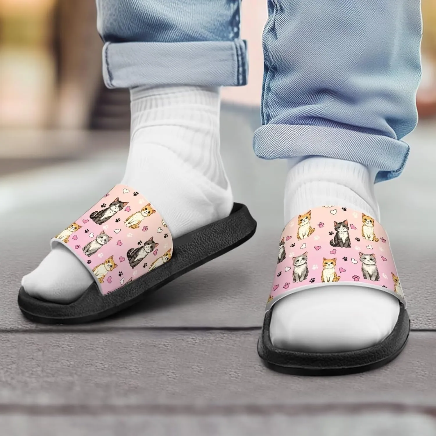 JoyLamoria Animals Design Sandals House Slides Kids Cloud Slippers Cushioned Non Slip Indoor Outdoor Lightweight Open Toe Comfy