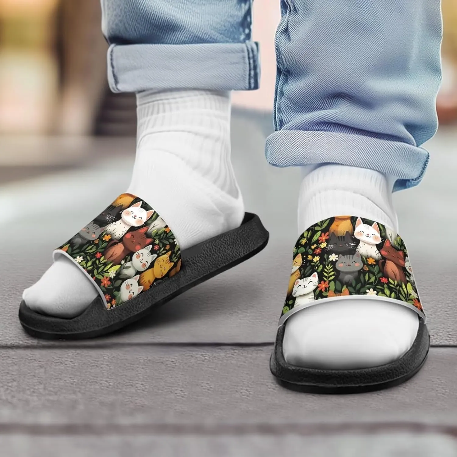 JoyLamoria Animals Design Sandals House Slides Kids Cloud Slippers Cushioned Non Slip Indoor Outdoor Lightweight Open Toe Comfy