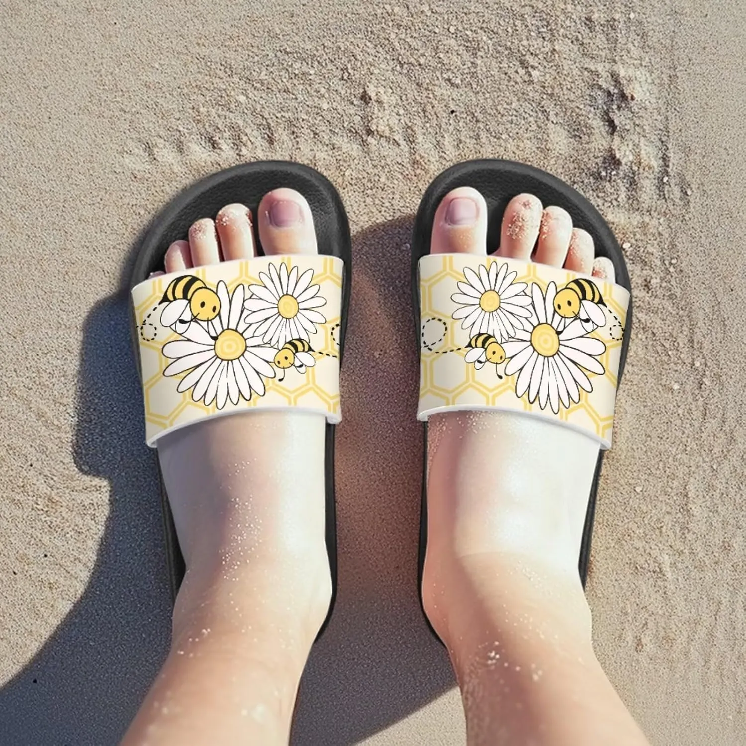 JoyLamoria Animals Print Sandals House Slides Kids Unisex Cloud Slippers Cushioned Non-Slip Shower Beach Pool Open Toe Comfy