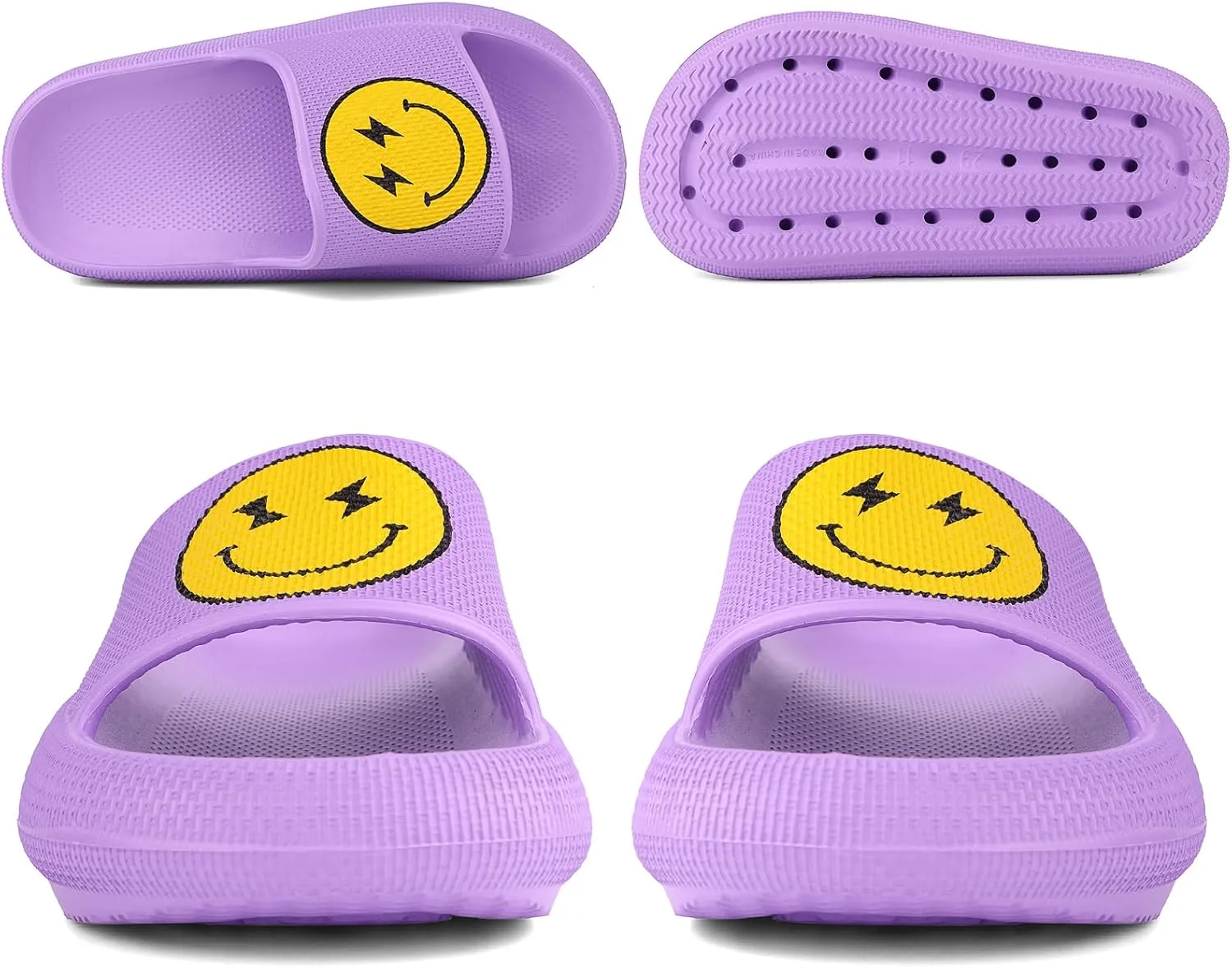 Kids Cloud Slides丨Pillow Sandals for Boys Girls丨Quick Drying Bathroom Shower Sandals丨Summer Beach Pool Slippers| Thick Sole Non-Slip