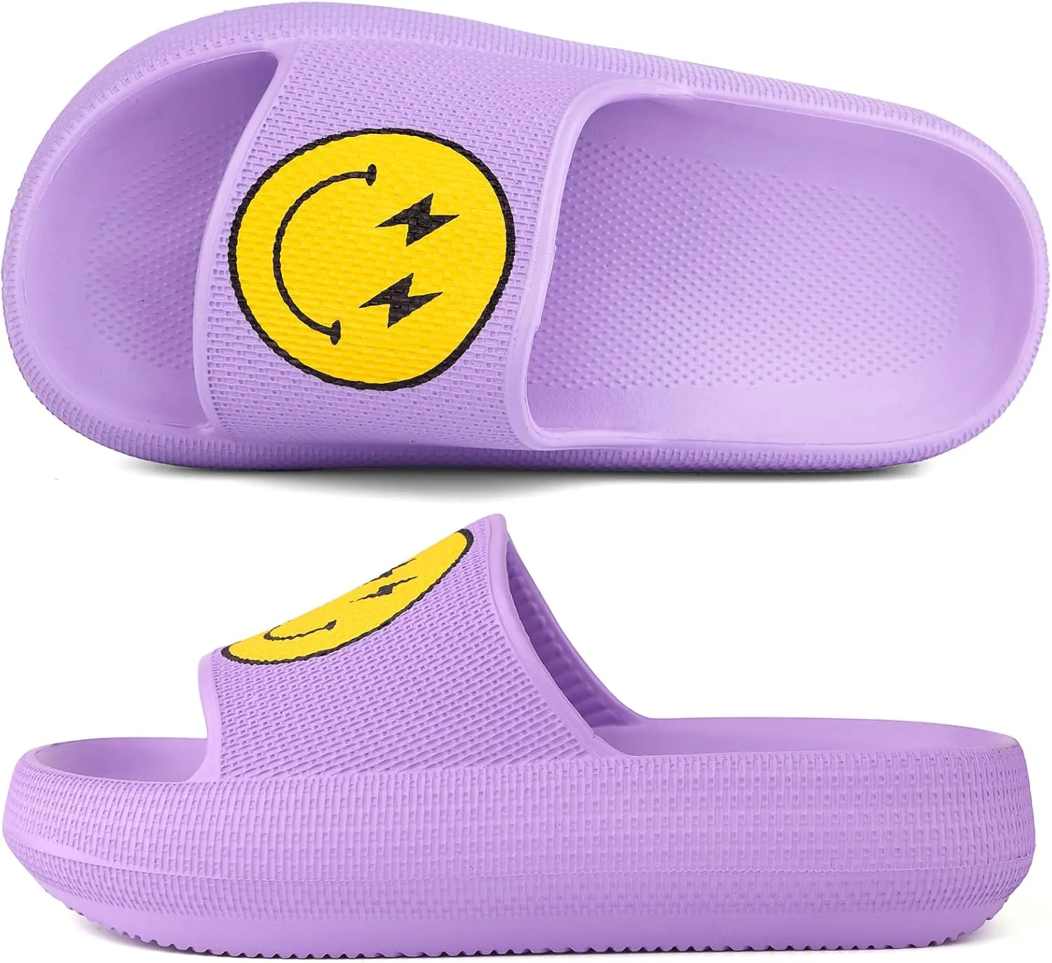 Kids Cloud Slides丨Pillow Sandals for Boys Girls丨Quick Drying Bathroom Shower Sandals丨Summer Beach Pool Slippers| Thick Sole Non-Slip