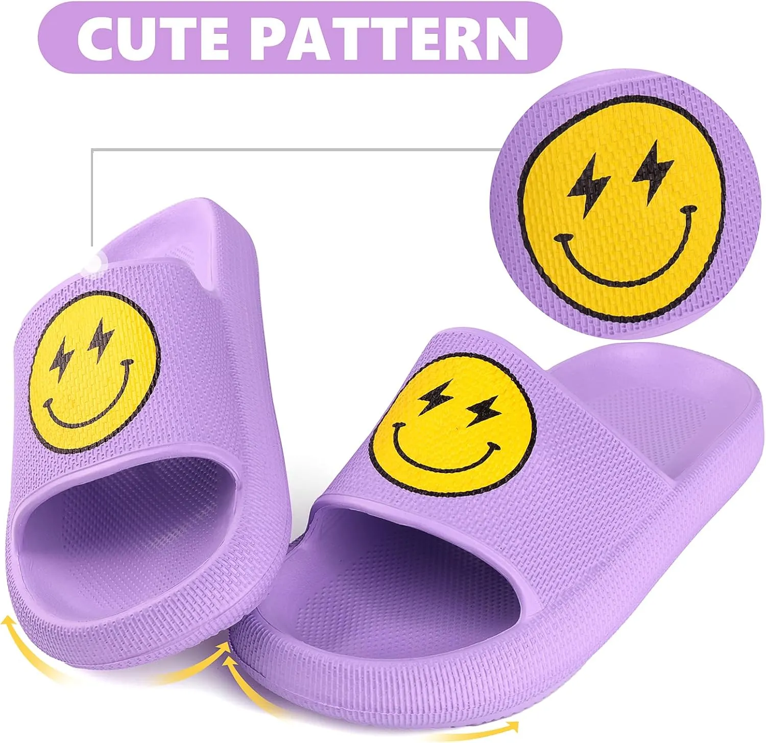 Kids Cloud Slides丨Pillow Sandals for Boys Girls丨Quick Drying Bathroom Shower Sandals丨Summer Beach Pool Slippers| Thick Sole Non-Slip