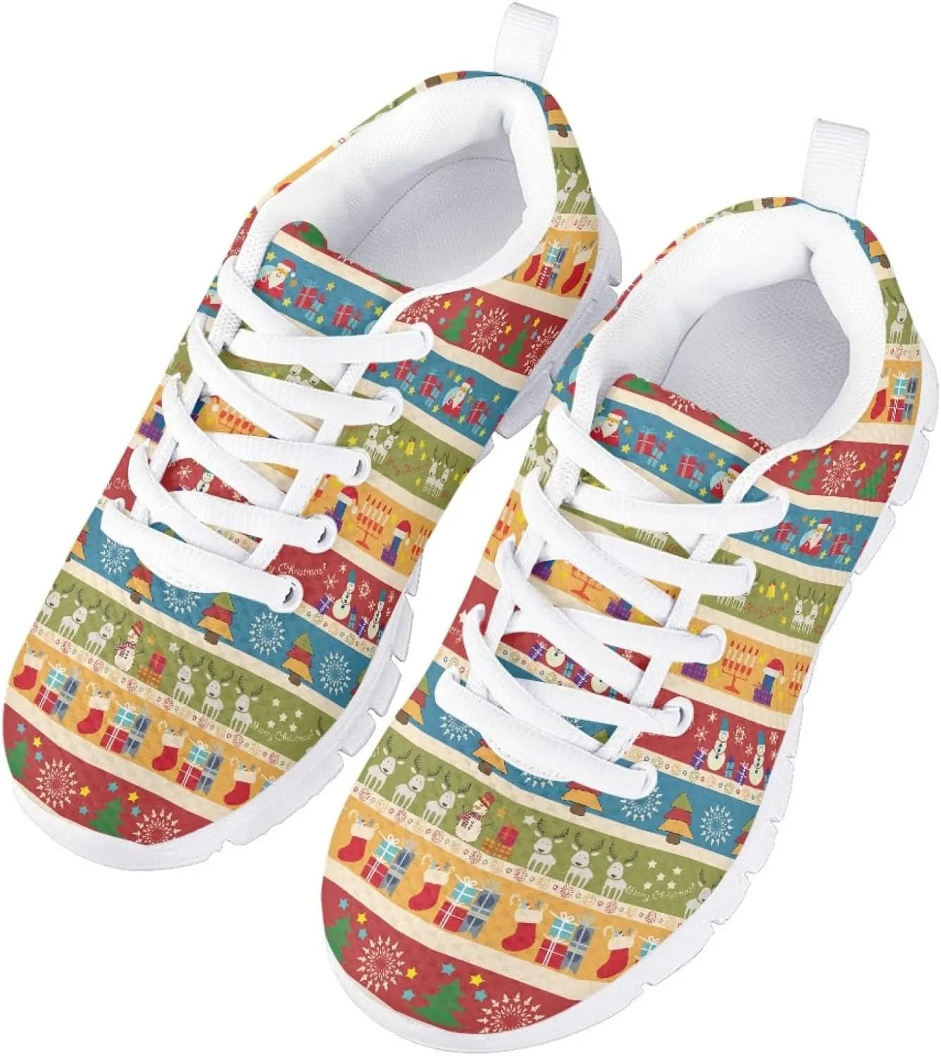 Kids Cute Tennis Running Shoes Graphic Print Lightweight Walking Athletic Sneakers for Girls Boys