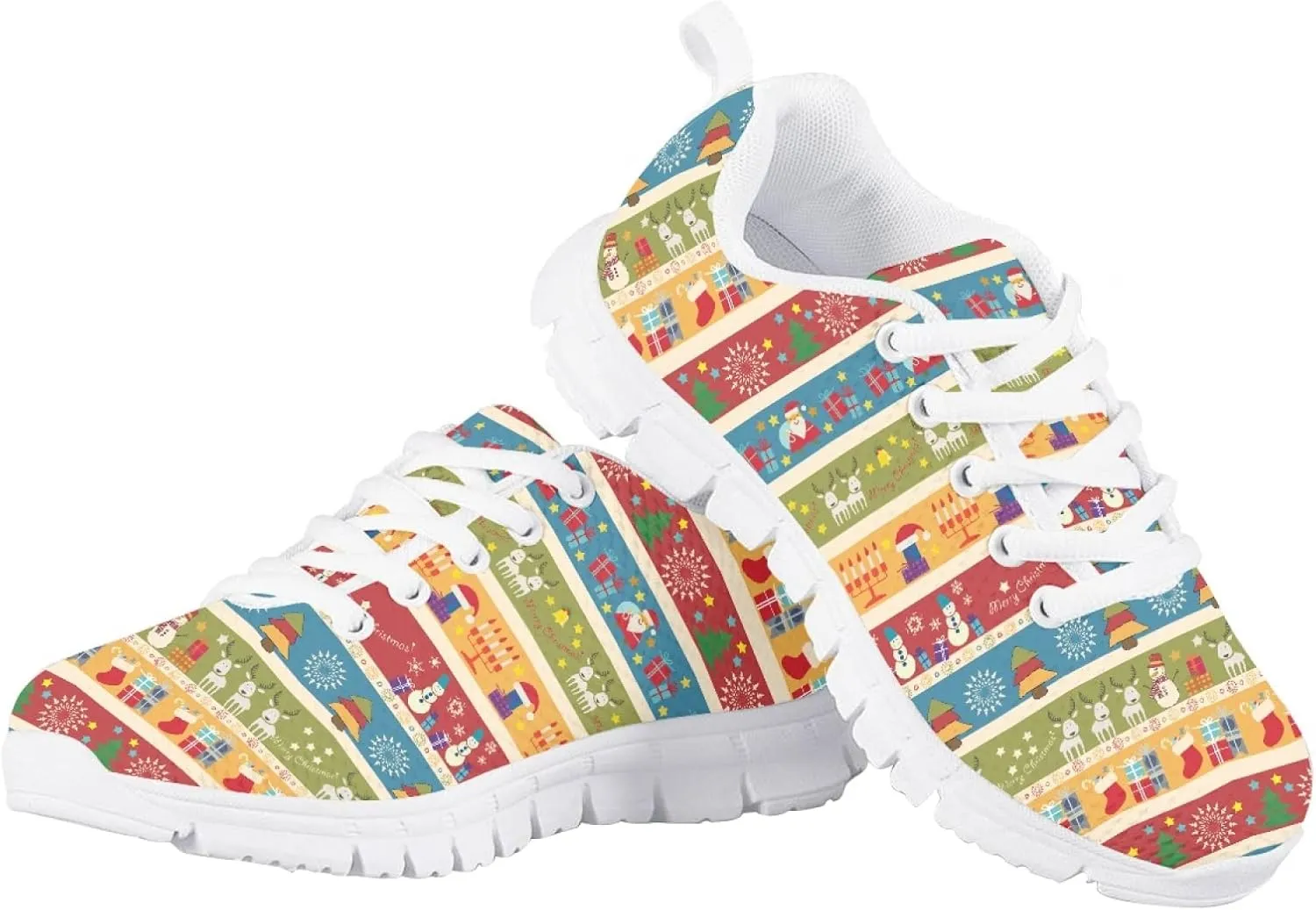 Kids Cute Tennis Running Shoes Graphic Print Lightweight Walking Athletic Sneakers for Girls Boys