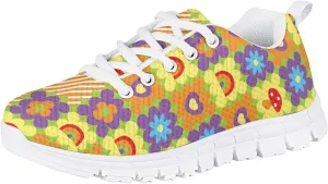 Kids Cute Tennis Running Shoes Graphic Print Lightweight Walking Athletic Sneakers for Girls Boys