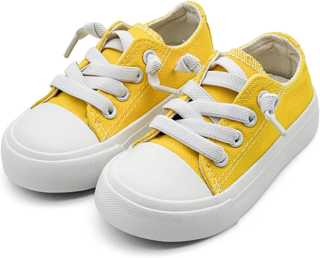 Kids Girls Boys Canvas Sneakers Slip on Walking Shoes Lightweight Tennis Running School Casual Classic Sneakers Little Big Kids