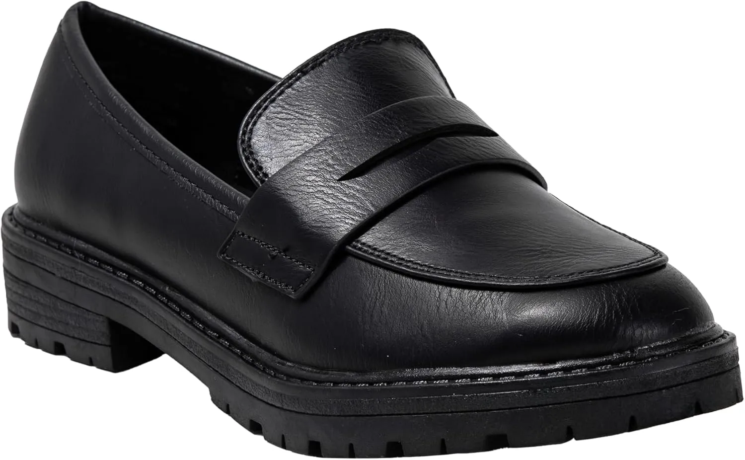 Kids Loafers Slip On Round Toe Uniform Dress Church School Casual Girls Shoes Krystal-2