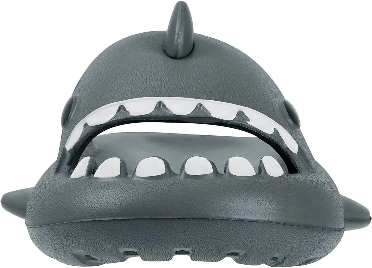 Kids Shark Slides Boys Girls Toddlers Cloud Shower Slippers Cute Cartoon Open Toe Sandals Cushioned Thick Sole Beach Pool Shoes