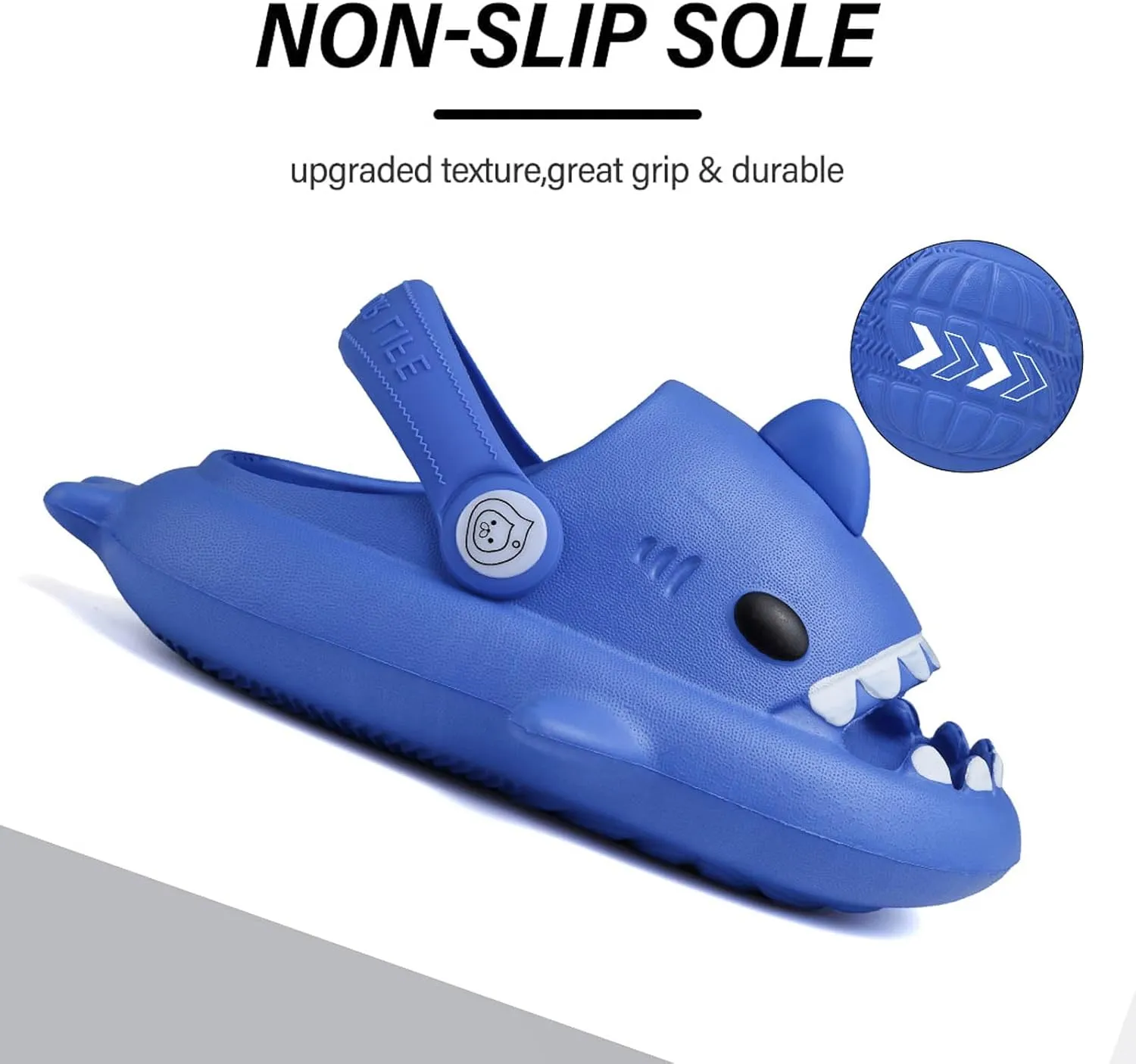 Kids Shark Slides, Shark Slippers for Kids Boys Girls, Cloud Pillow Slides with Thick Sole, Soft, Non-slip