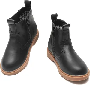 kkdom Boys Girls Waterproof Outdoor Side Zipper Comfort Chelsea Ankle Boots(Toddler/Little Kid/Big Kid)