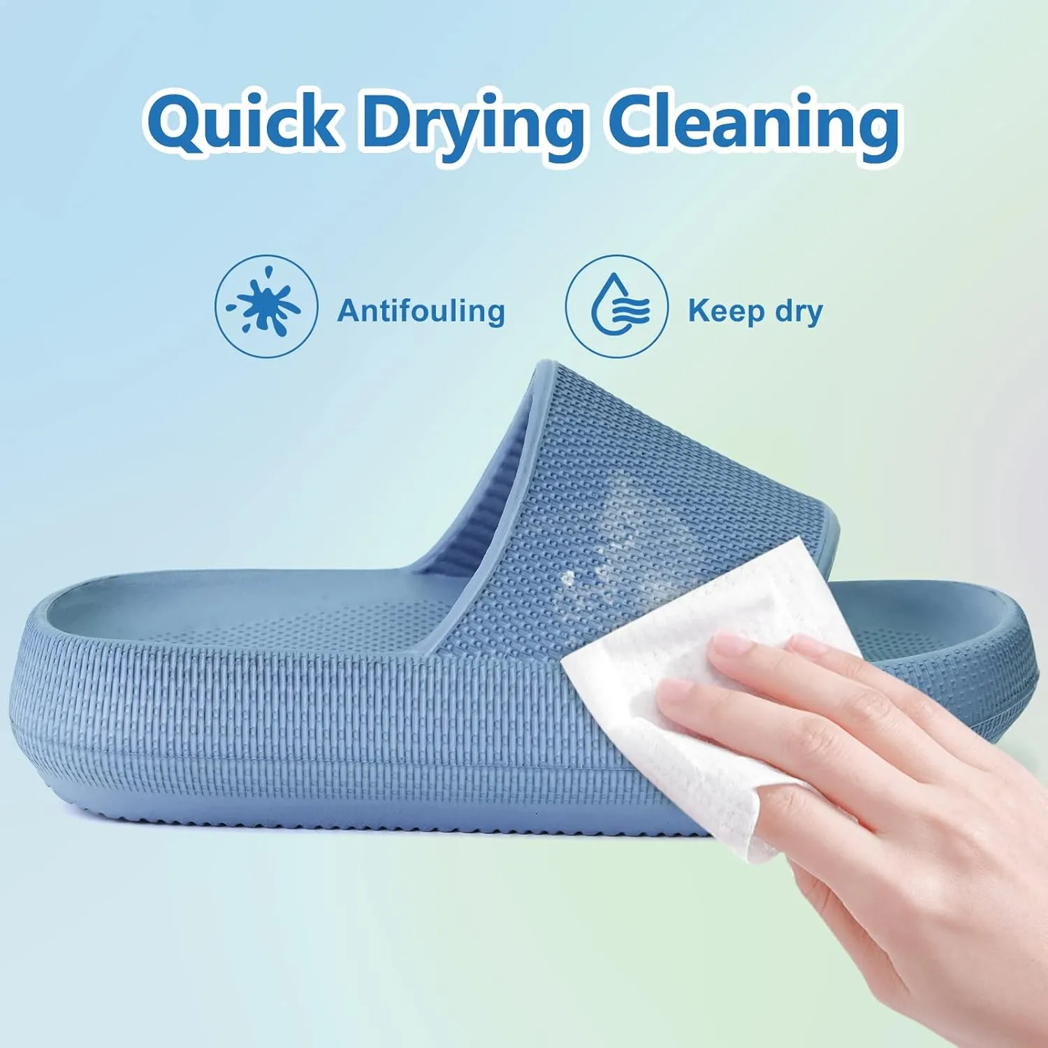 KOUECI Kids Cloud Slides Boys Girls Shower Slippers Slip on Slide Sandals Non-slip Summer Beach Pool Shoes