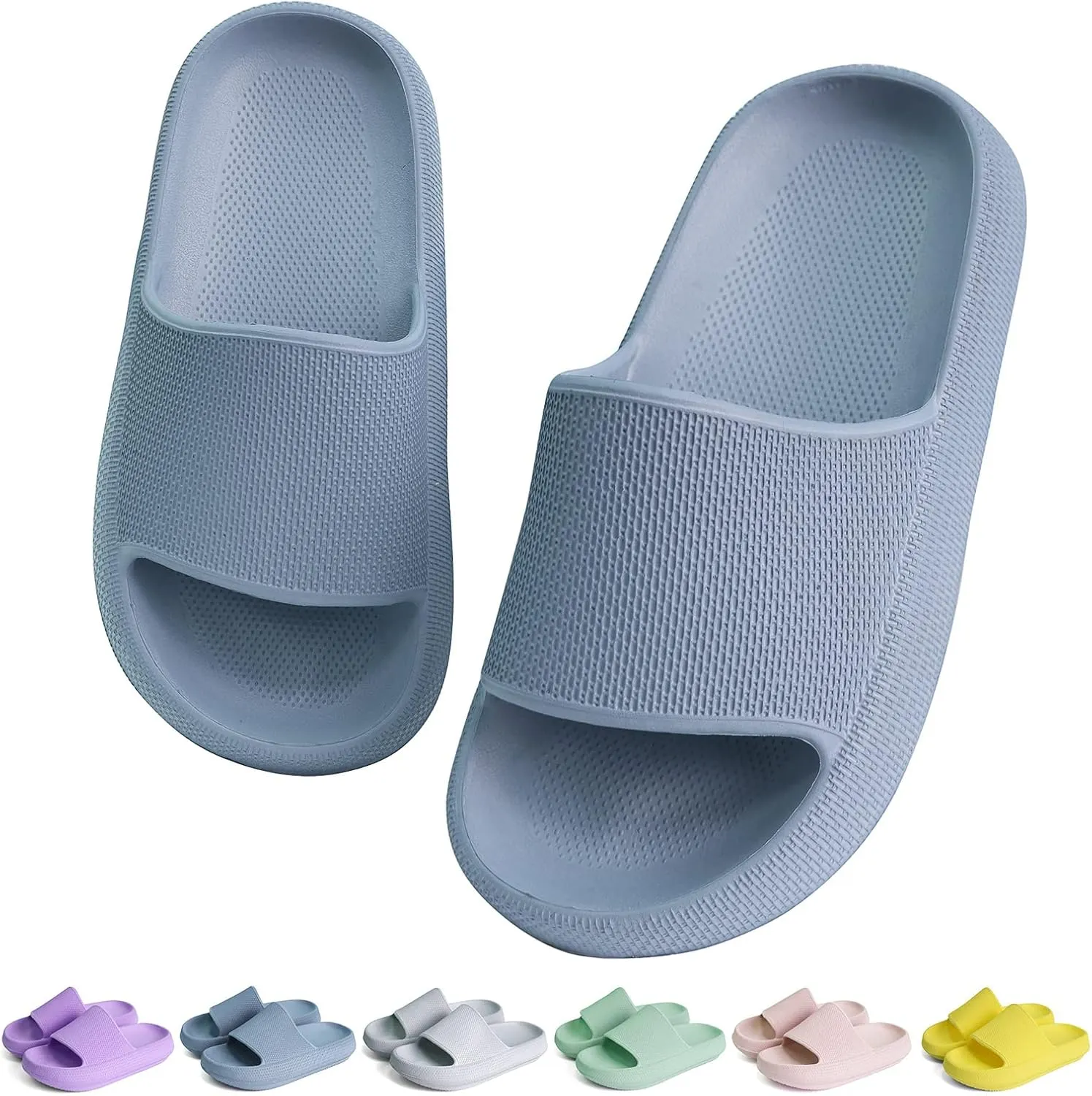 KOUECI Kids Cloud Slides Boys Girls Shower Slippers Slip on Slide Sandals Non-slip Summer Beach Pool Shoes