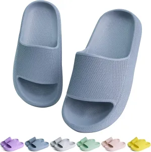 KOUECI Kids Cloud Slides Boys Girls Shower Slippers Slip on Slide Sandals Non-slip Summer Beach Pool Shoes