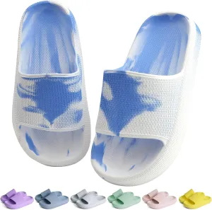 KOUECI Kids Cloud Slides Boys Girls Shower Slippers Slip on Slide Sandals Non-slip Summer Beach Pool Shoes