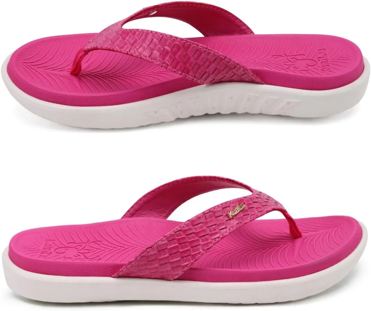 KuaiLu Womens Flip Flops Ladies Yoga Mat Comfortable Walking Thong Sandals With Plantar Fasciitis Arch Support Slip On Indoor Outdoor For Summer