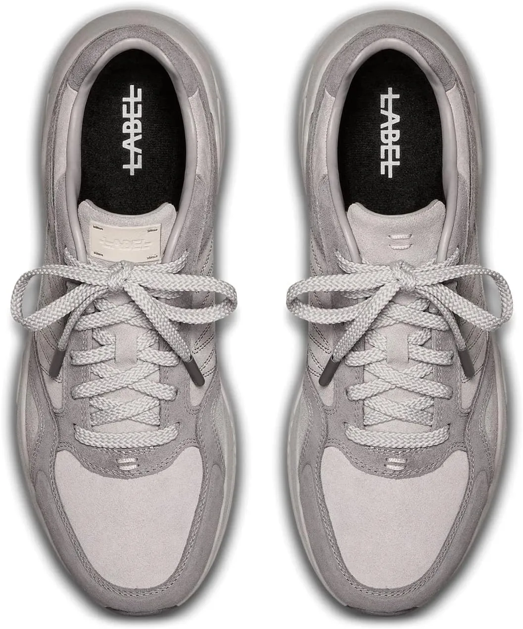 LABEL™ Go-to Low Lace-up Women's Sneakers – Suede & Leather Fabric – EVA Footbed – Lace Over Tongue Closure