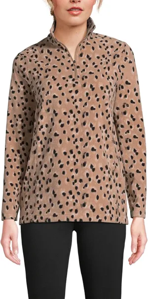Lands' End Women's Anyweather Fleece Quarter Zip Pullover