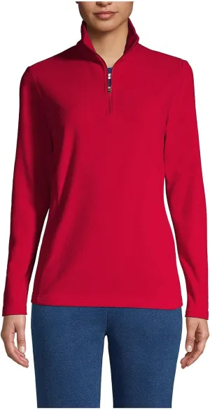 Lands' End Women's Anyweather Fleece Quarter Zip Pullover