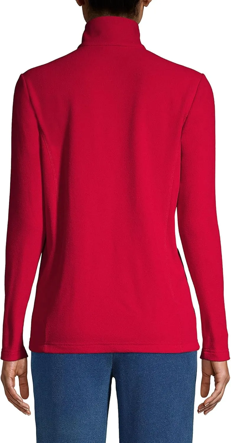 Lands' End Women's Anyweather Fleece Quarter Zip Pullover