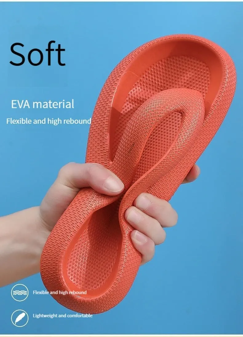 LELEBEAR Cloudies Flip Flops for Women and Men, Cloudies Slides, Cozislides Soft Slides Sandals for Indoor and Outdoor