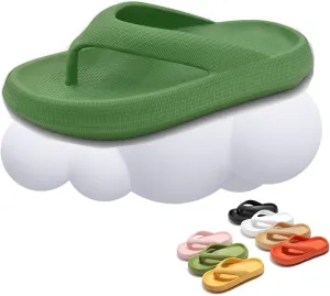 LELEBEAR Cloudies Flip Flops for Women and Men, Cloudies Slides, Cozislides Soft Slides Sandals for Indoor and Outdoor