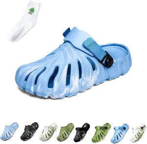 LELEBEAR Monstera Slippers, Monstera Pillow Slippers Open Toe Non Slip Slippers, Monstera Slides for Women and Men