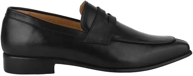 LIBERTYZENO Mens Penny Genuine Leather Adults Loafers Slip On Shoes for Prom Graduation