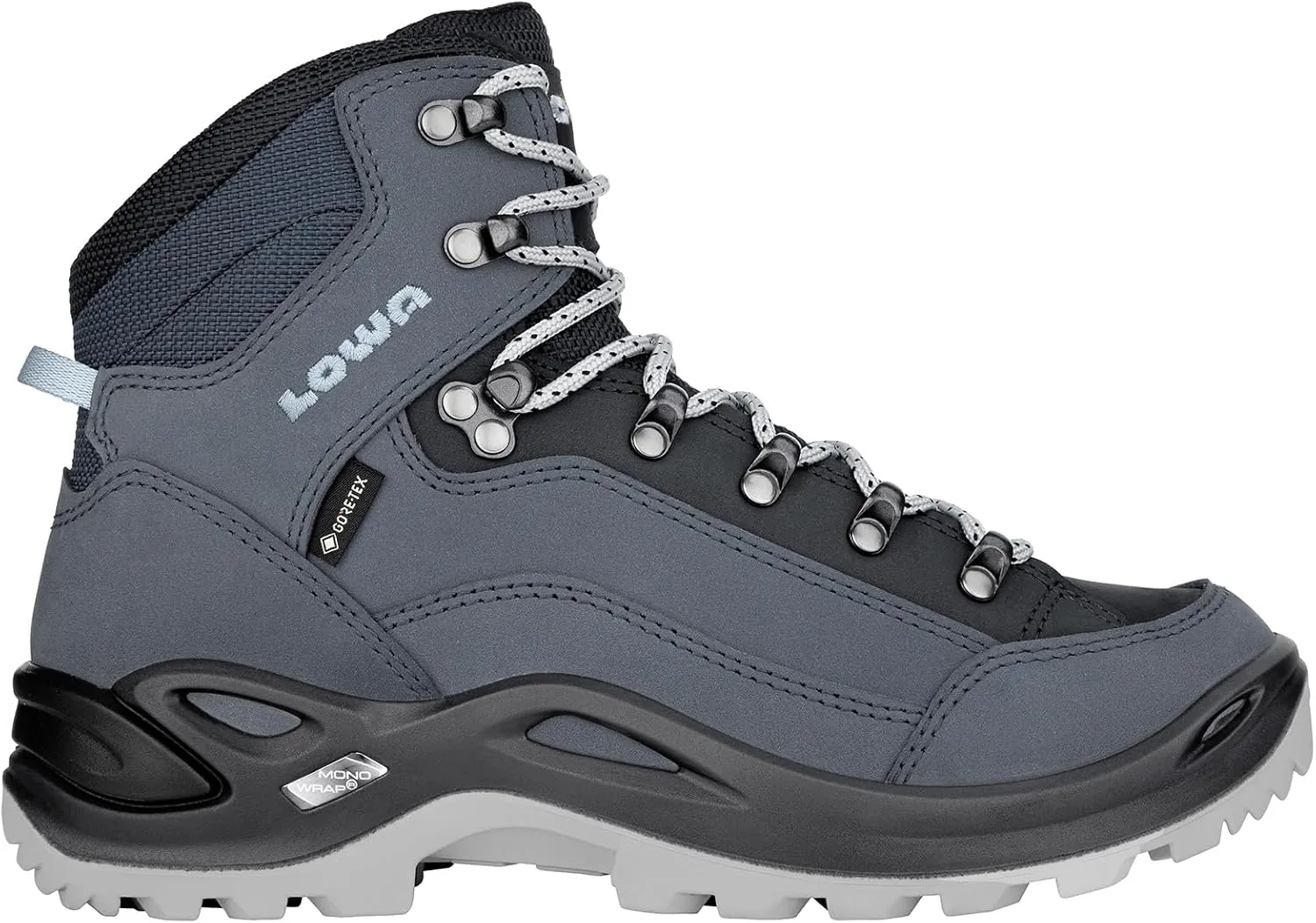 LOWA Renegade GTX MID Ws 320945 Women's Hiking Boots Trekking Shoes Outdoor Goretex, Smoke blue, 10 US