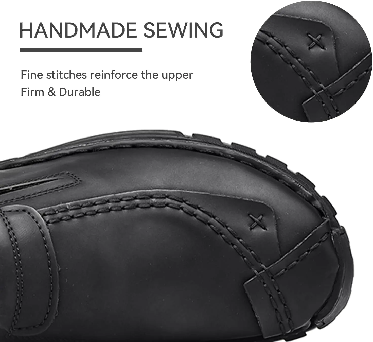 Men's Leather Shoes Casual Loafers Slip on Comfortable Walking Driving Shoes for Men
