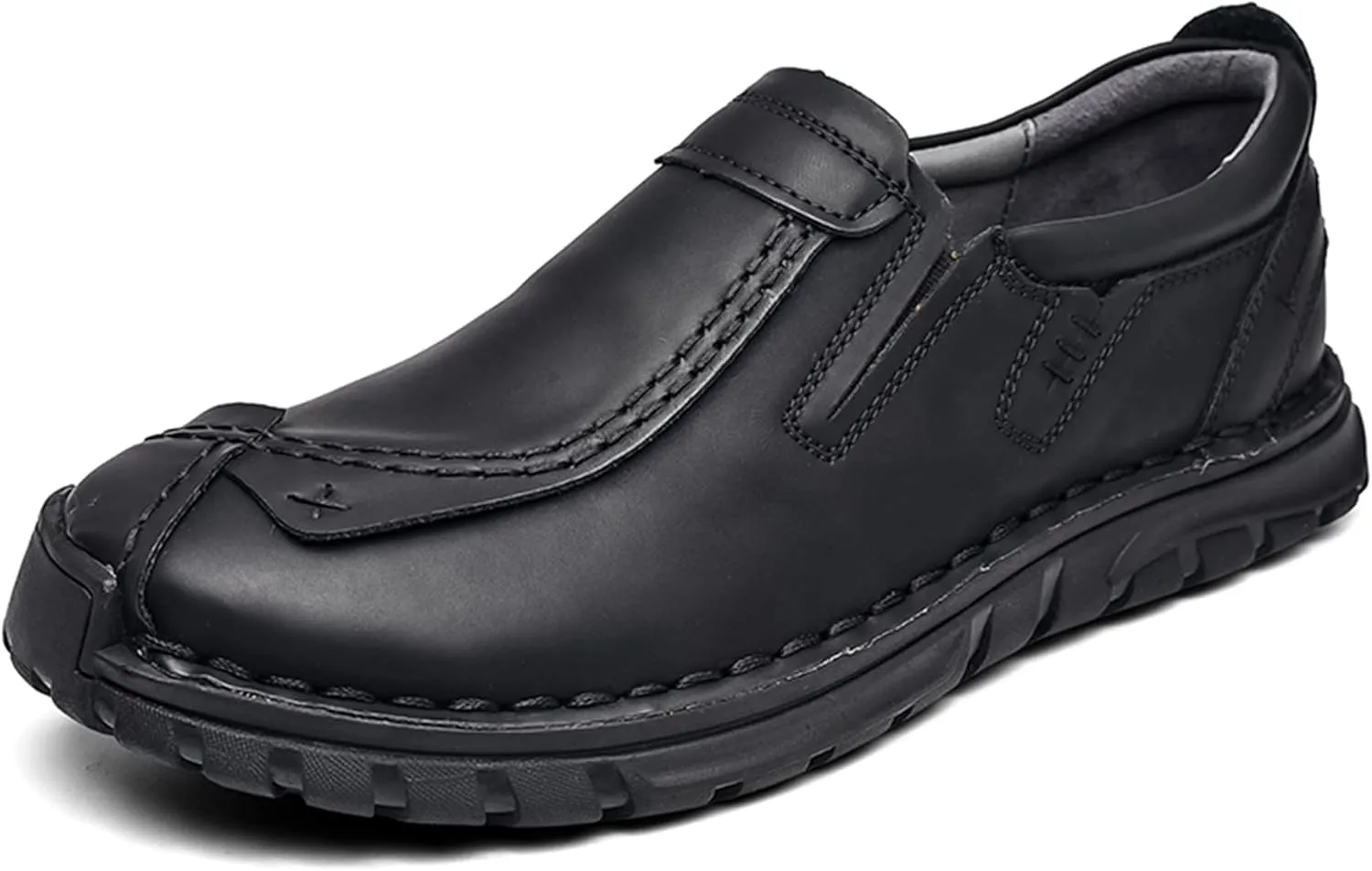 Men's Leather Shoes Casual Loafers Slip on Comfortable Walking Driving Shoes for Men