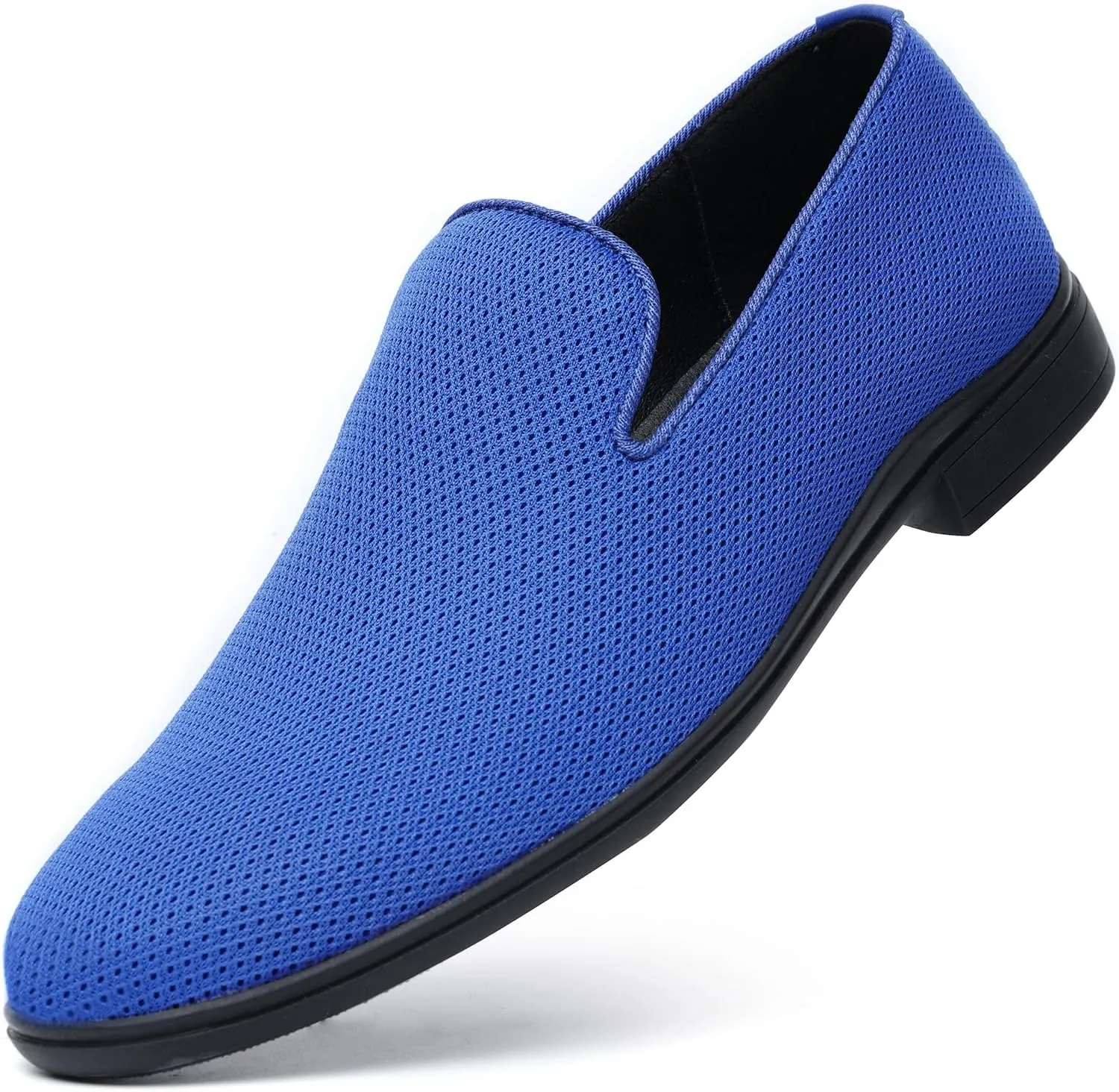 Mens Loafers Slip-on Dress Shoes Mesh Casual Oxford Shoes Classic Business Tuxedo Shoes Fashion Lightweight and Breathable