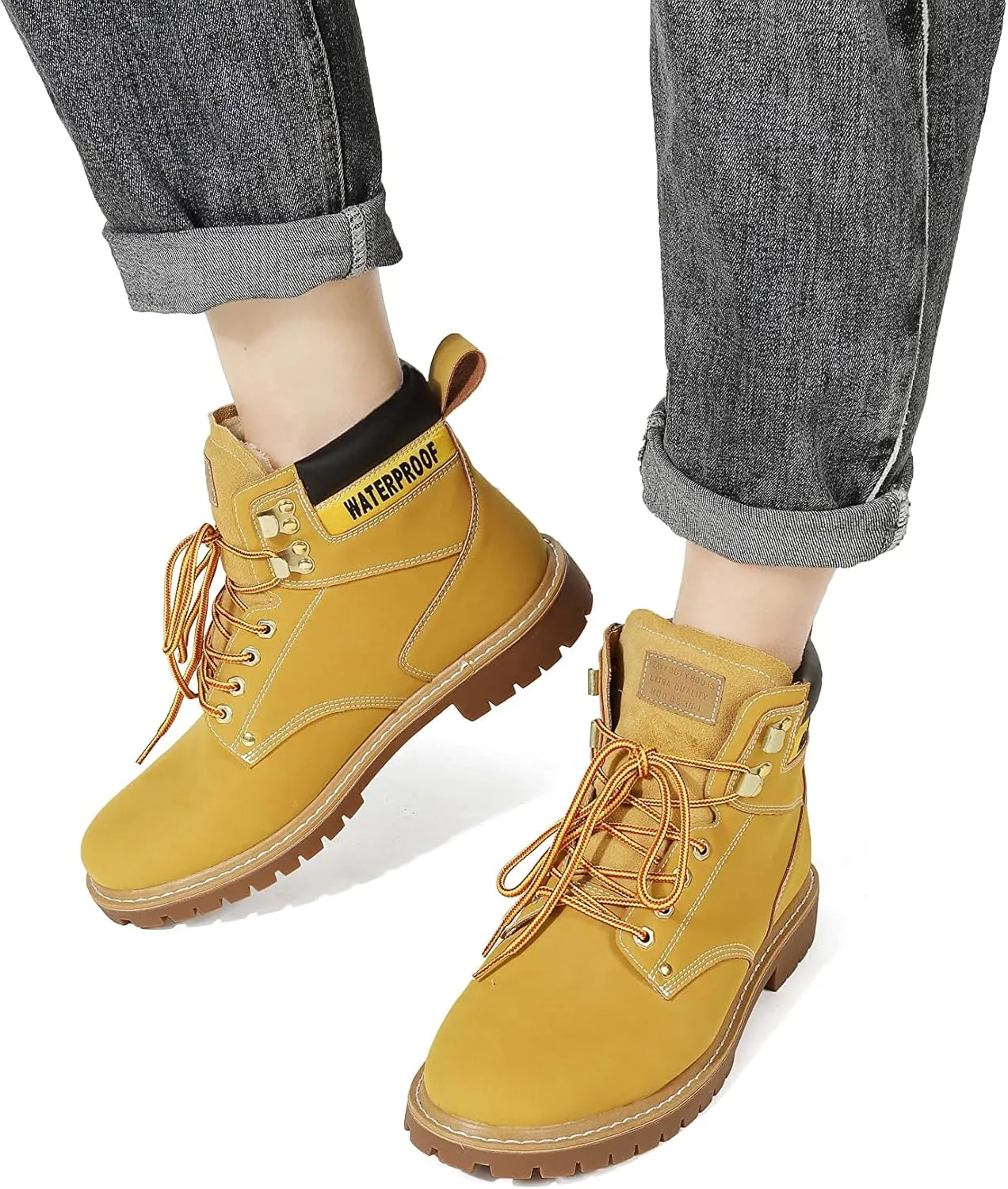 Men's Outdoor Waterproof Snow Boots Hiking Shoes