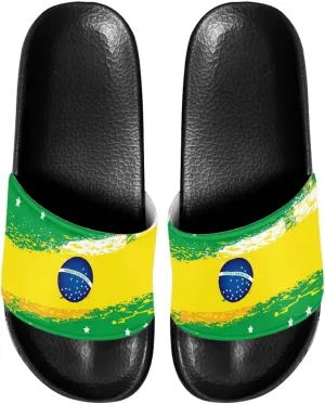 Mens Pillow House Sandals Ultra Cushion Slide Sandals Non-Slip Comfortable Shower Shoes Slip On Black Slippers for Spa Bath Pool Gym