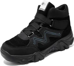 Men's Slip On Walking Sneakers Comfortable Hiking Fashion High Top Boots Shoes Causal Chukka Boots Outdoor Walking Shoes Fashionable Men's Boots