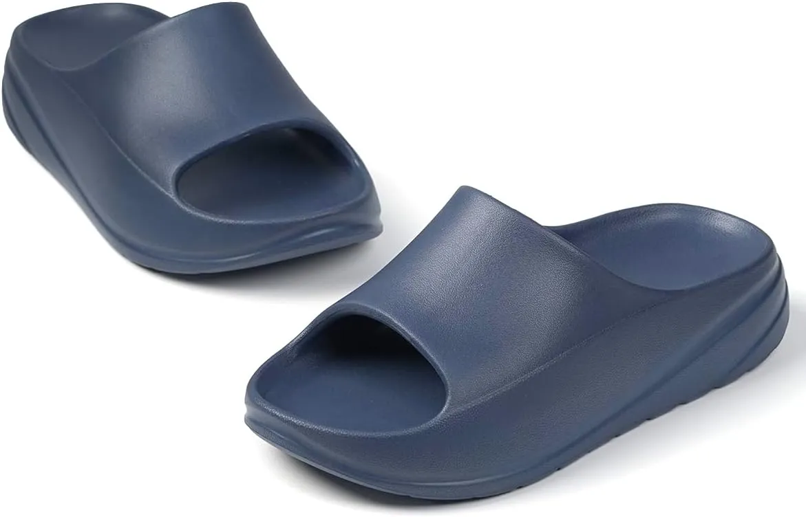 Mens/Womens Sandals Recovery Non-slip Slides with Arch Support Comfy Soft Cloud Pillow Feeling Slippers