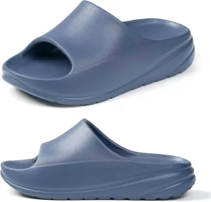 Mens/Womens Sandals Recovery Non-slip Slides with Arch Support Comfy Soft Cloud Pillow Feeling Slippers