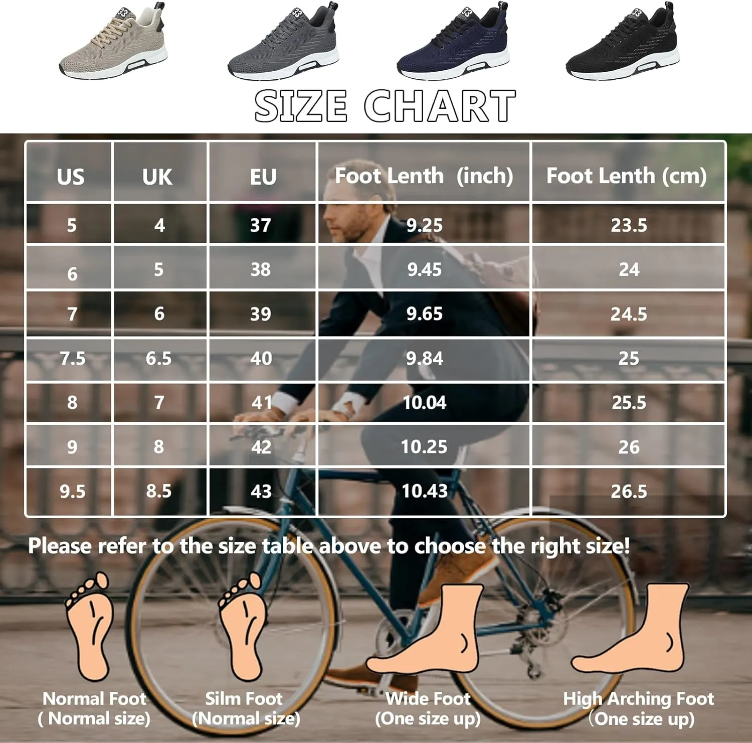 Mnplciea Men's Invisible Height Increasing Elevator Shoes 3.15 Inches Lace Up Road Running Sneakers Lightweight Breathable Knitted Sporty Trainers