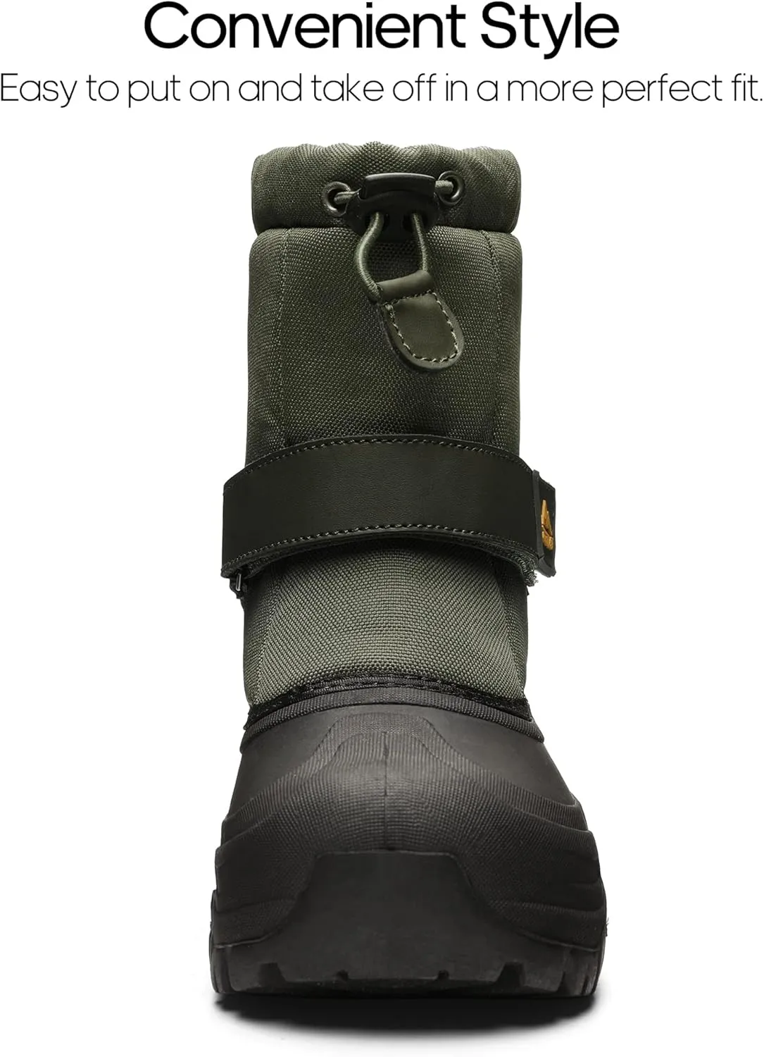 NORTIV 8 Kids Snow Boots Boy's Girl's Waterproof Cold Weather Classic Booties Hiking Outdoor Shoes (Little Kids/Big Kids)