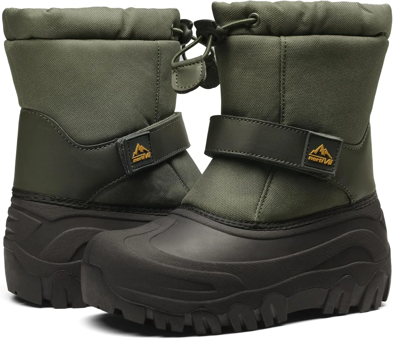 NORTIV 8 Kids Snow Boots Boy's Girl's Waterproof Cold Weather Classic Booties Hiking Outdoor Shoes (Little Kids/Big Kids)