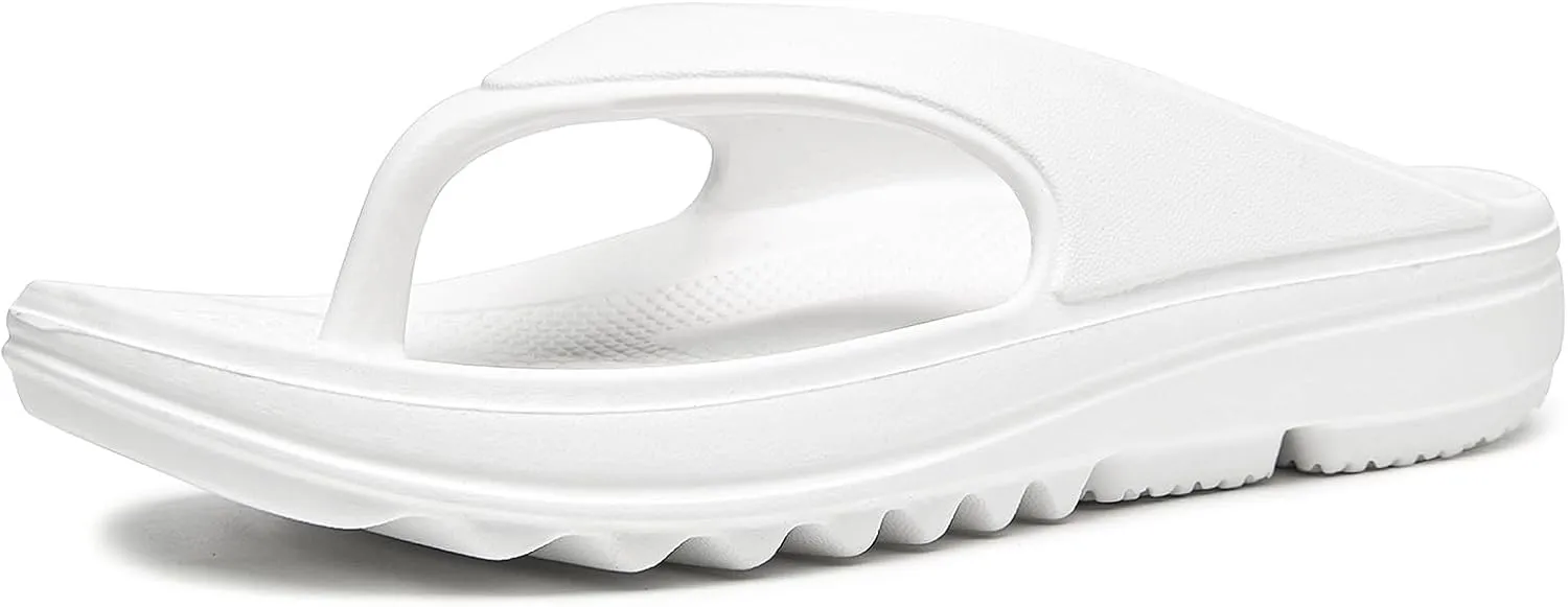 Oudizz Orthopedic Sandals Flip Flops for Women Arch Support Pillow Soft Recovery Thong Sandals Spa Summer Beach Cloud Slides