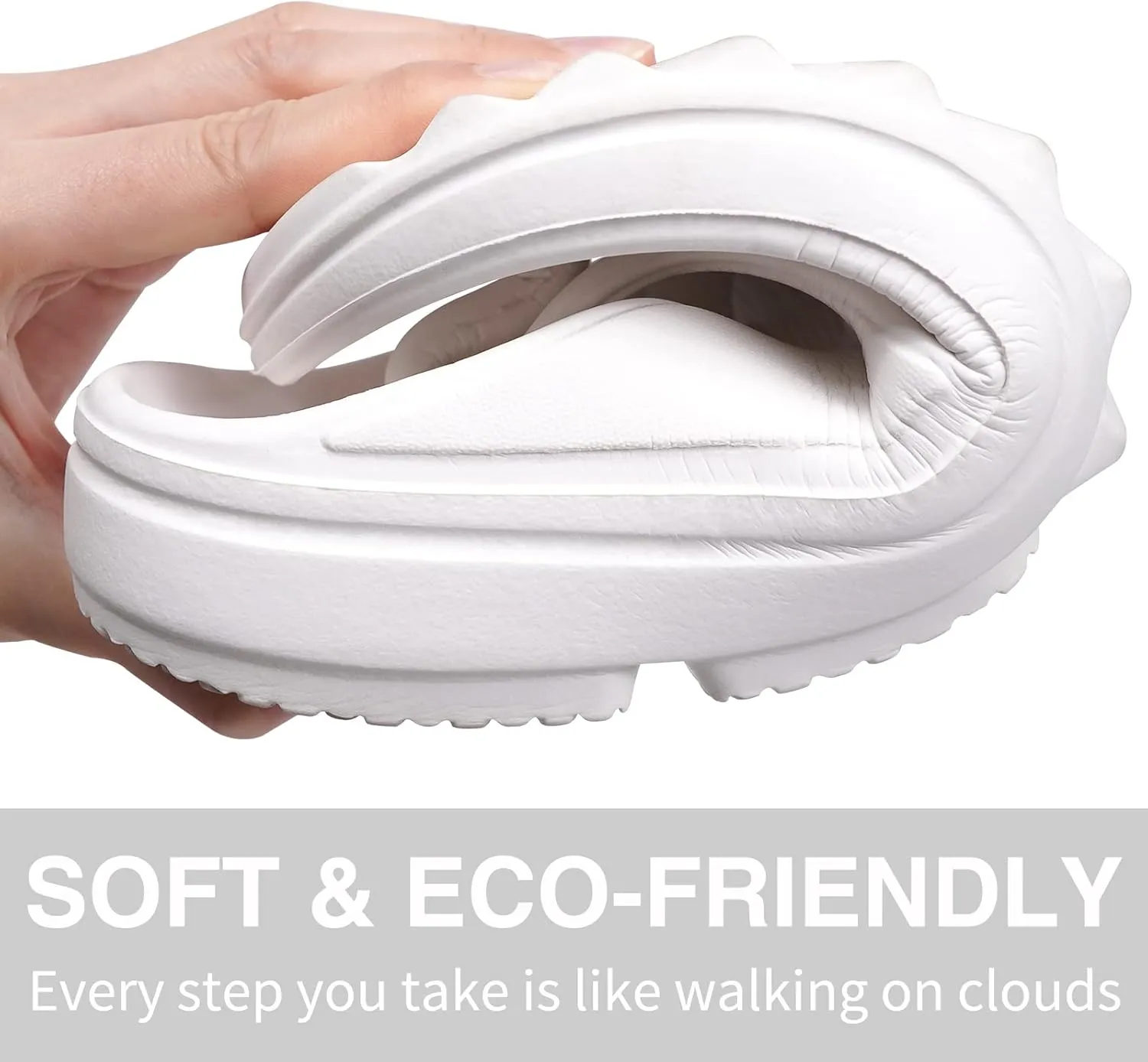 Oudizz Orthopedic Sandals Flip Flops for Women Arch Support Pillow Soft Recovery Thong Sandals Spa Summer Beach Cloud Slides