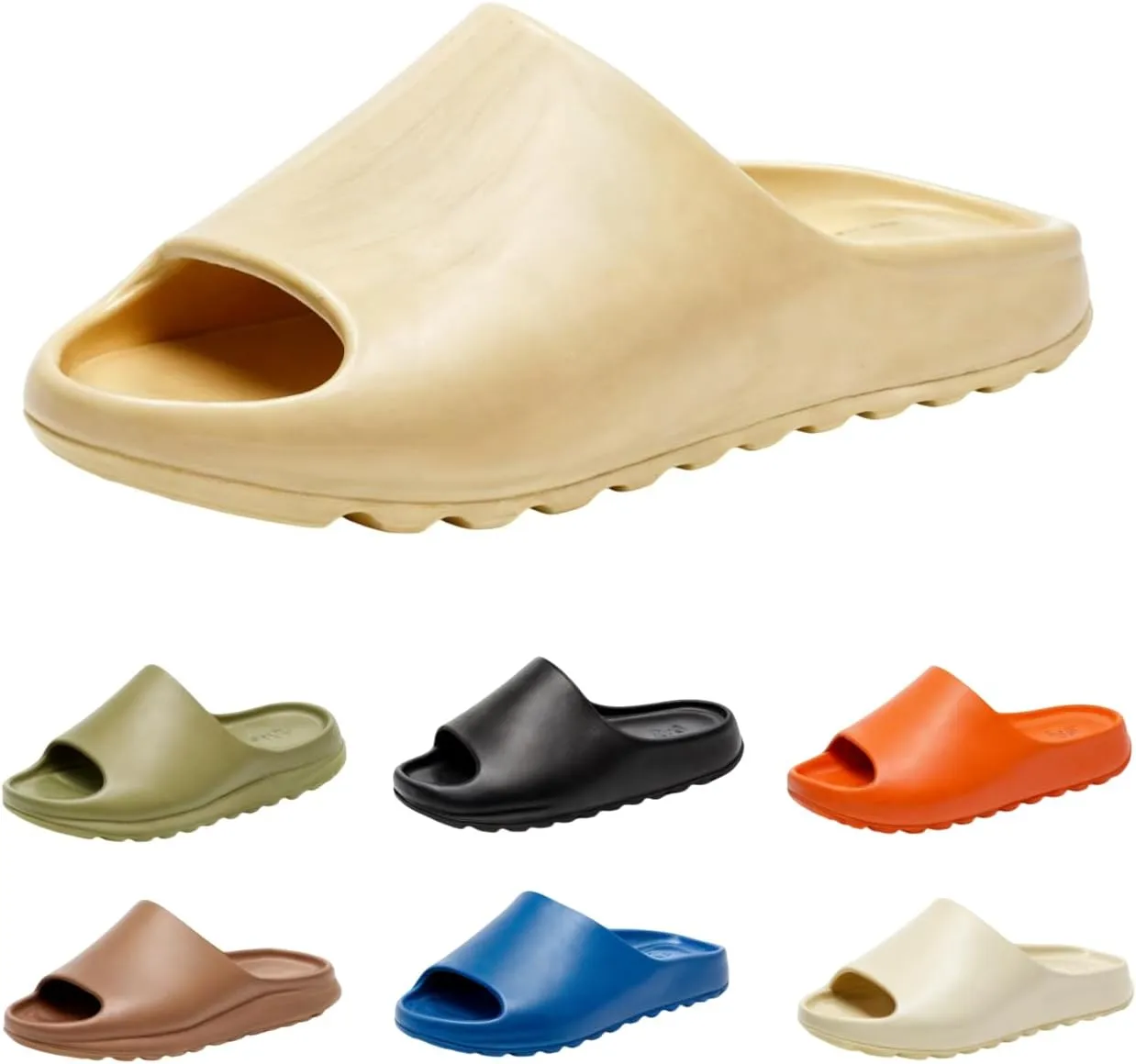 Pillow Slippers for Women and Men Cloud Platform Slides Anti Slip Cloud Slippers Lightweight EVA Comfy Shower Slides Open Toe Sandals for Indoor and Outdoor