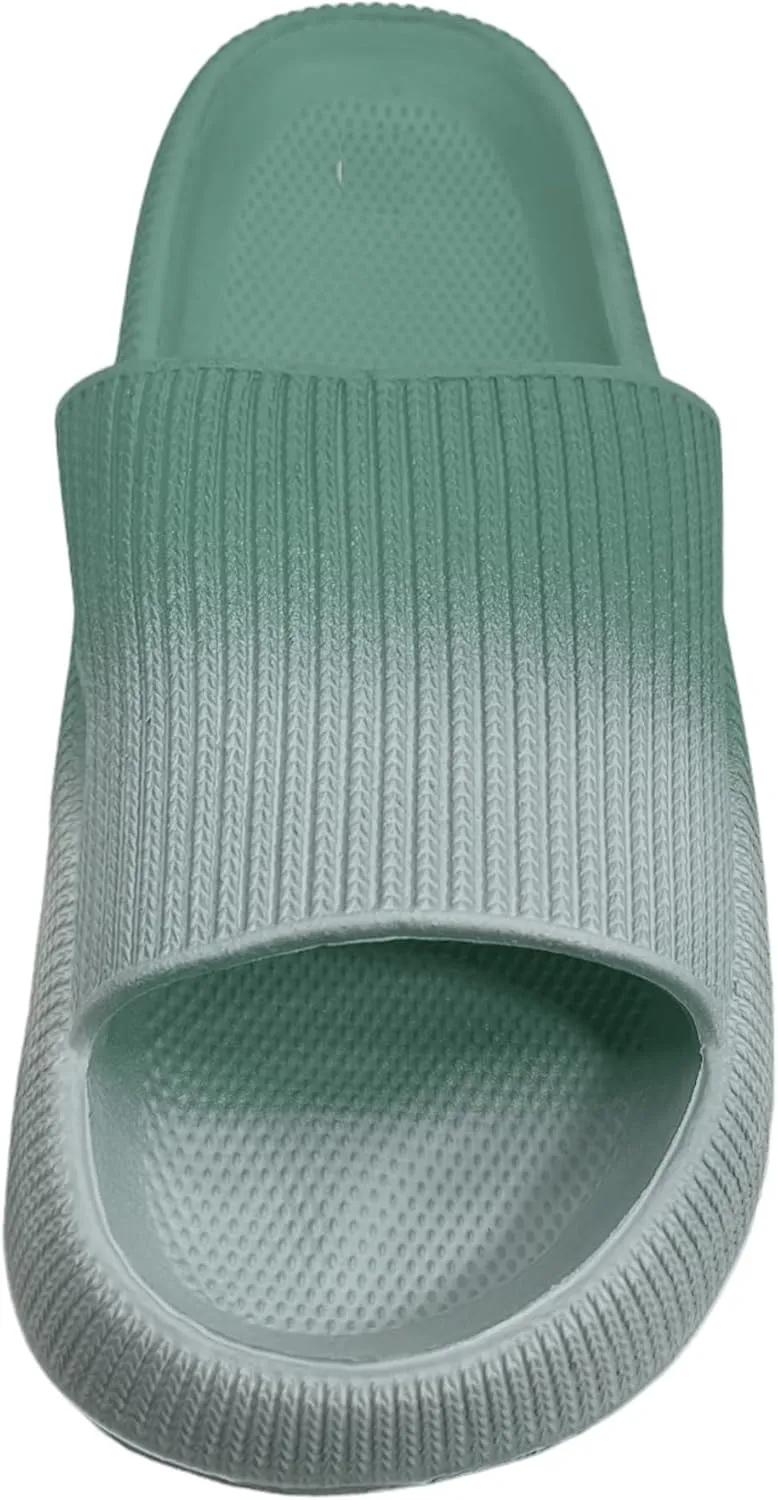 Pillow Slippers for Women Non Slip Quick Drying Shower Slides Bathroom Sandals | Ultra Cushion | Thick Sole