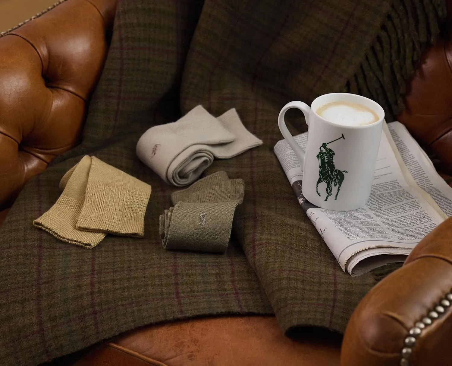 Polo Ralph Lauren Men's Supersoft Flat Crew Socks (3 Pairs)