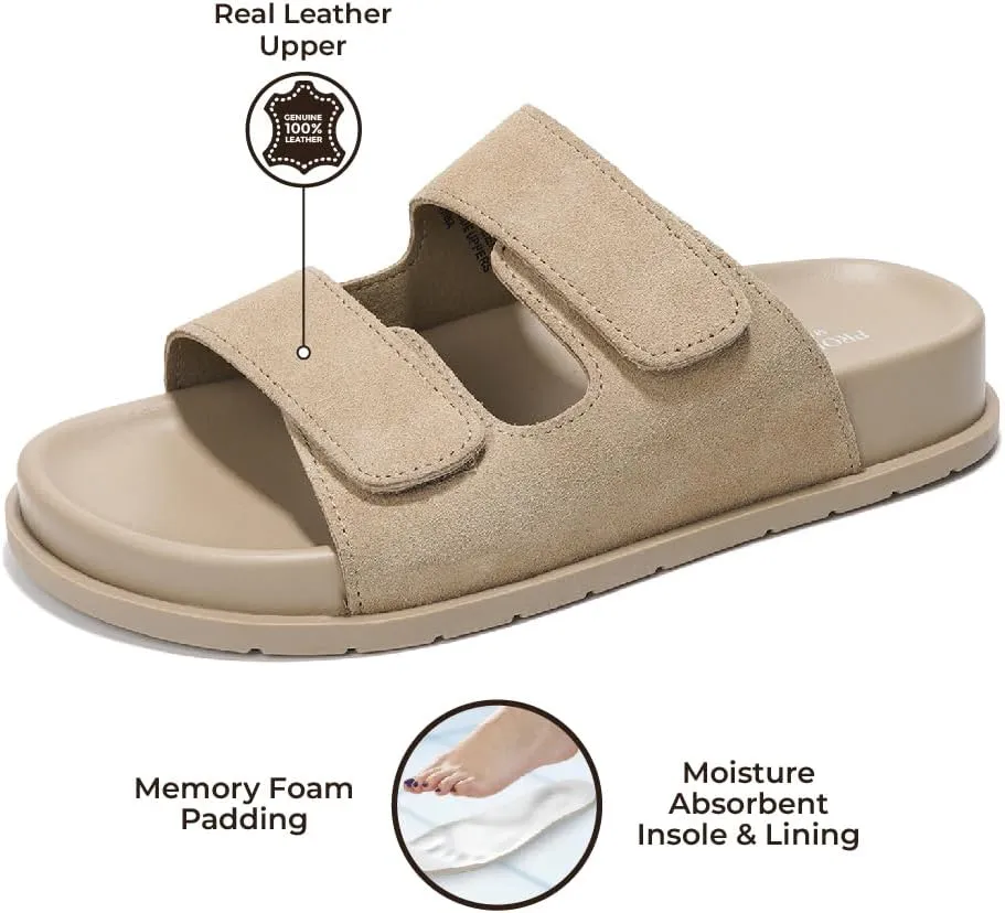 Project Cloud Platform Sandals Women Footwear - Comfortable Summer Slides Memory foam Insole with Adjustable Straps - Casual Wear Womens Sandals