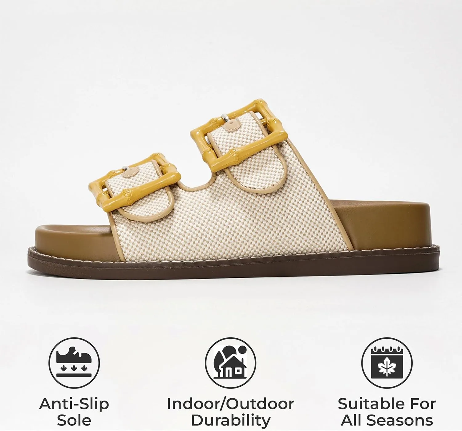 Project Cloud Platform Sandals Women Footwear - Comfortable Summer Slides Memory foam Insole with Adjustable Straps - Casual Wear Womens Sandals