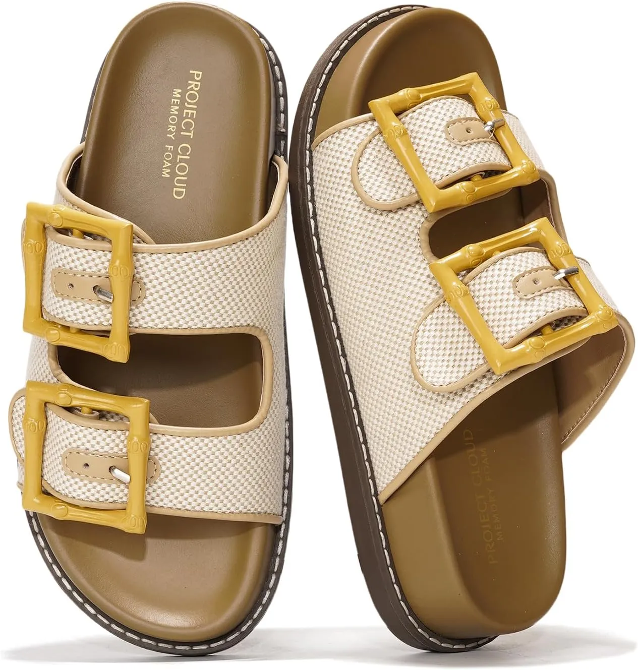 Project Cloud Platform Sandals Women Footwear - Comfortable Summer Slides Memory foam Insole with Adjustable Straps - Casual Wear Womens Sandals